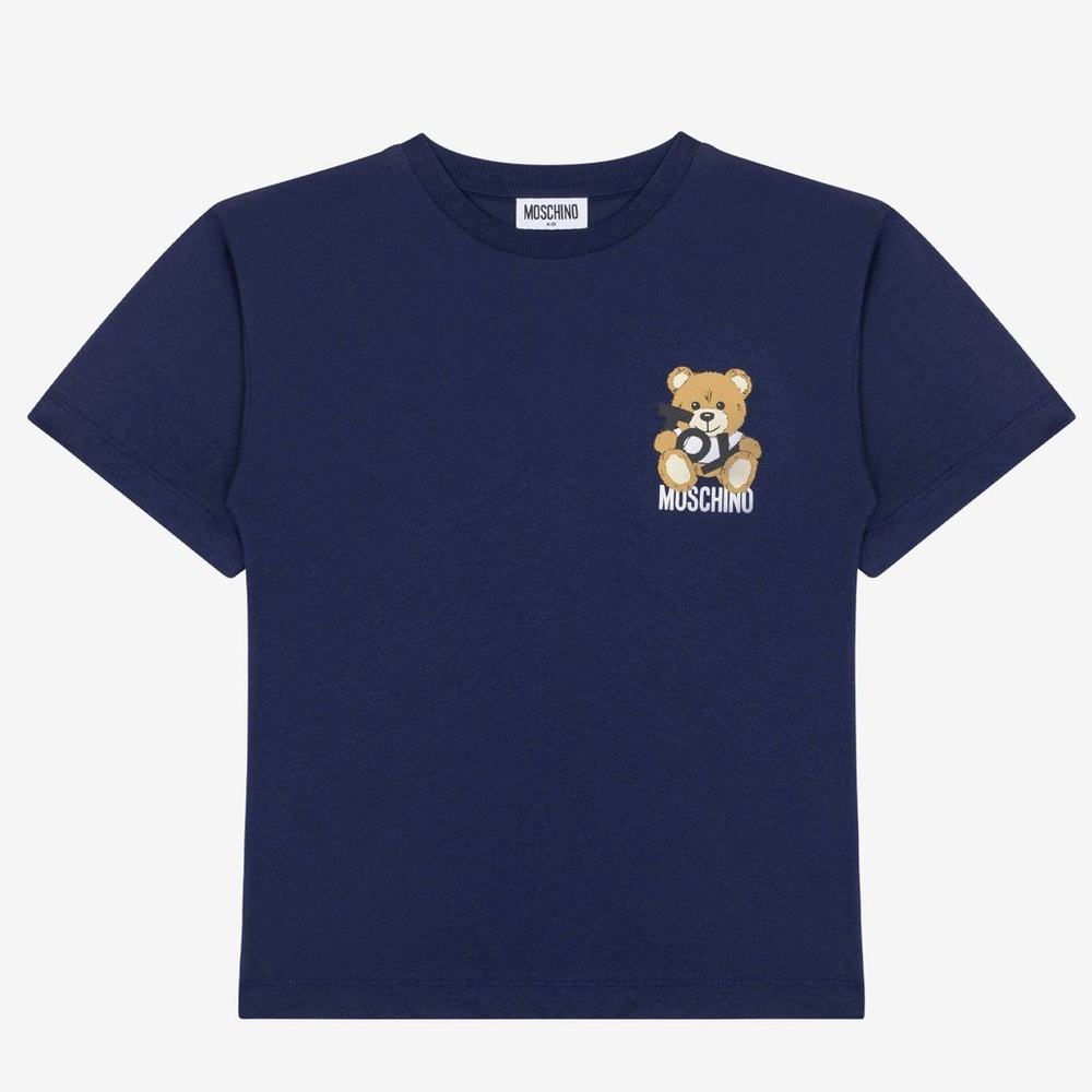 MOSCHINO kids Maxi jersey T-shirt Teddy Bear